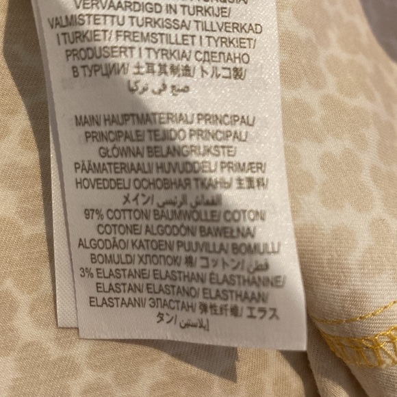 Boden Helena Chino Autumn Gold White Ditsy Floral Print Mini Skirt US 12 LONG - Picture 8 of 10